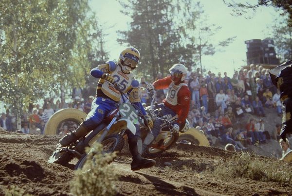 Chuck Sun and Valery Korneev Hyvinkää GP 250 1978